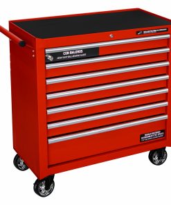 Gabinete móvil 7 gavetas color rojo serie P 36 in