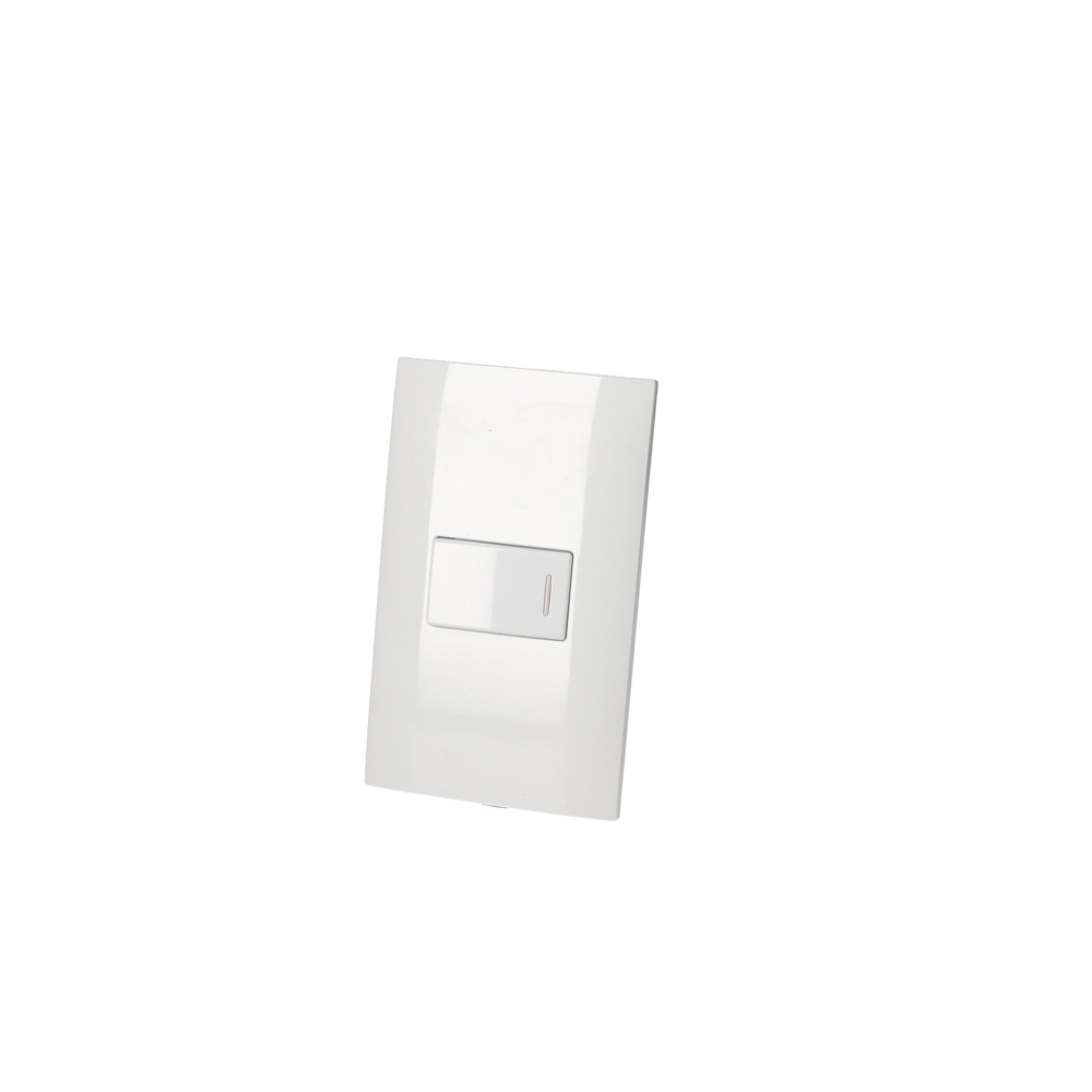 Placa con interruptor de timbre blanco Surtek