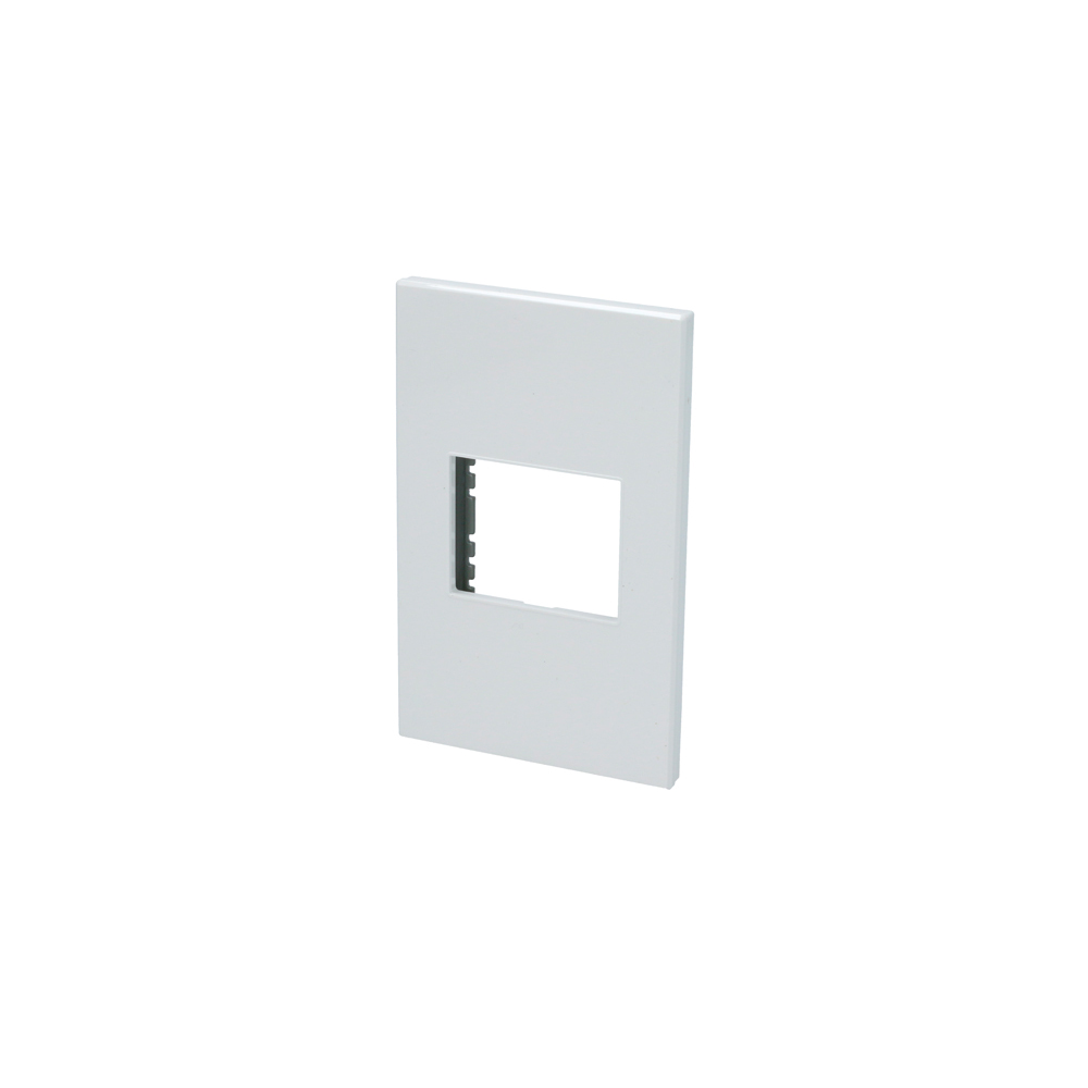 Placa 1 módulo color blanco 1/2 Surtek.