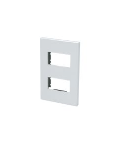 Placa 2 módulos blanco 1/2 Surtek.