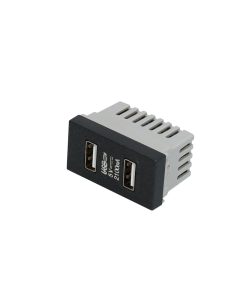 Módulo USB doble negro 1/3 Surtek.