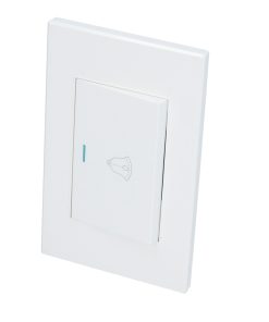 Placa con timbre blanco 1/1 Surtek.