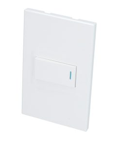Placa con 1 apagador blanco 1/3 Surtek.