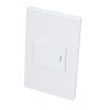 Placa con 1 apagador blanco 1/2 Surtek.