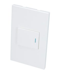 Placa con 1 apagador blanco 1/2 Surtek.