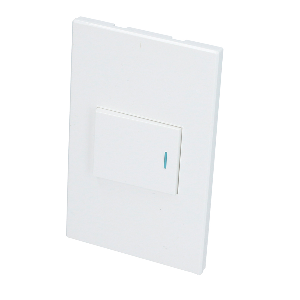 Placa con 1 apagador blanco 1/2 Surtek.