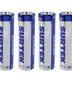 Pilas alcalinas AA blíster con 4 piezas Surtek.