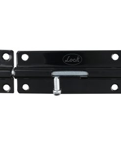 Pasador de sobreponer tipo bar ril acabado latón negro, 6 cm