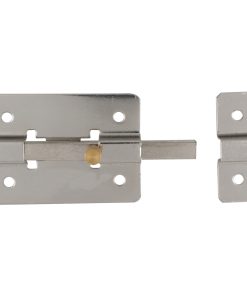 Pasador de sobreponer de barra cromo brillante 10 cm