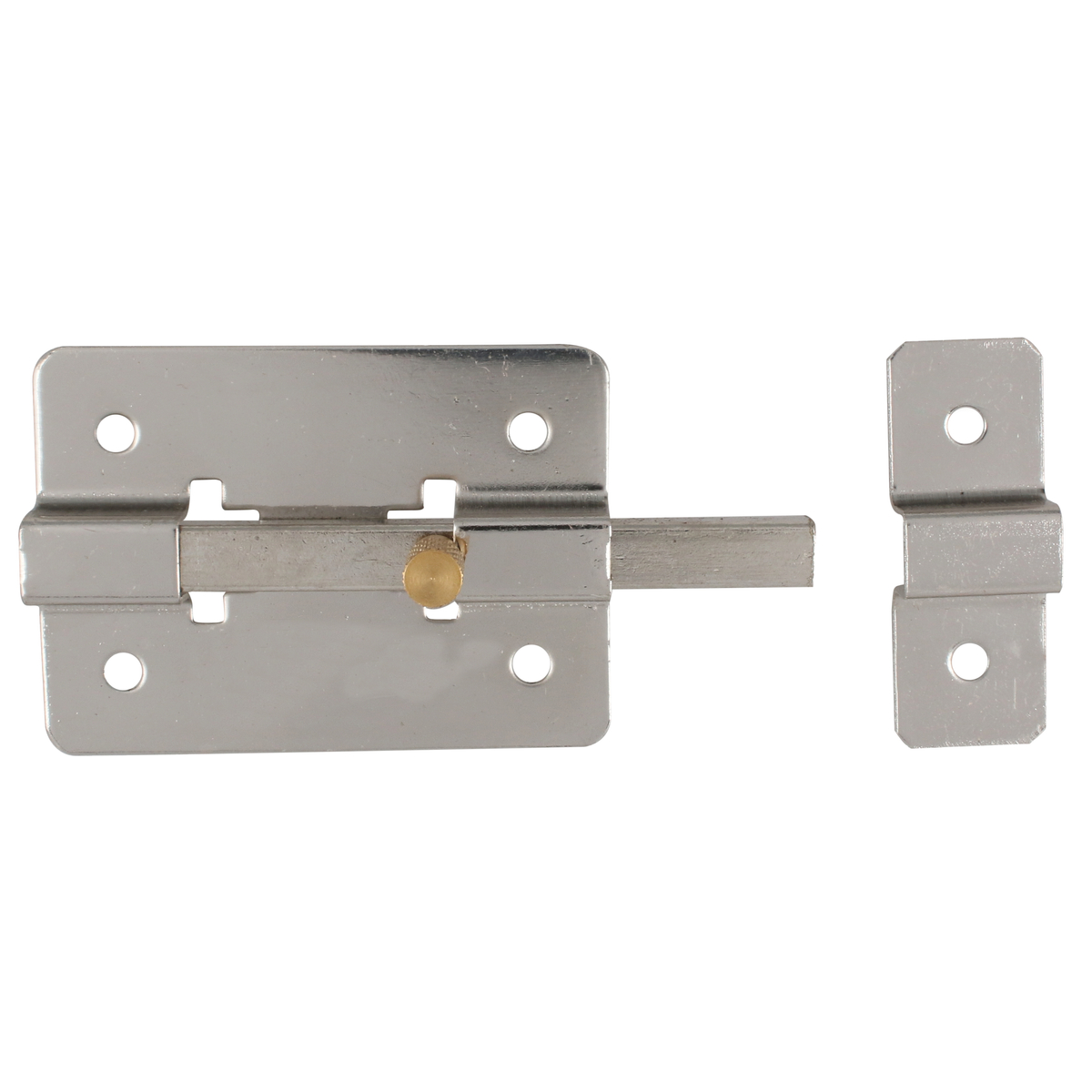 Pasador de sobreponer de barra cromo brillante 8 cm