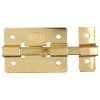 Pasador de sobreponer de barra latón brillante 12 cm