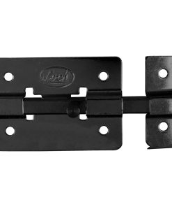 Pasador de sobreponer de barra acero negro 12 cm