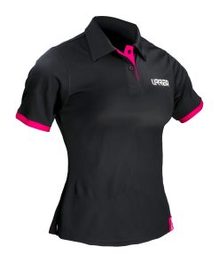 Playera tipo polo dry fit para dama color negro talla L