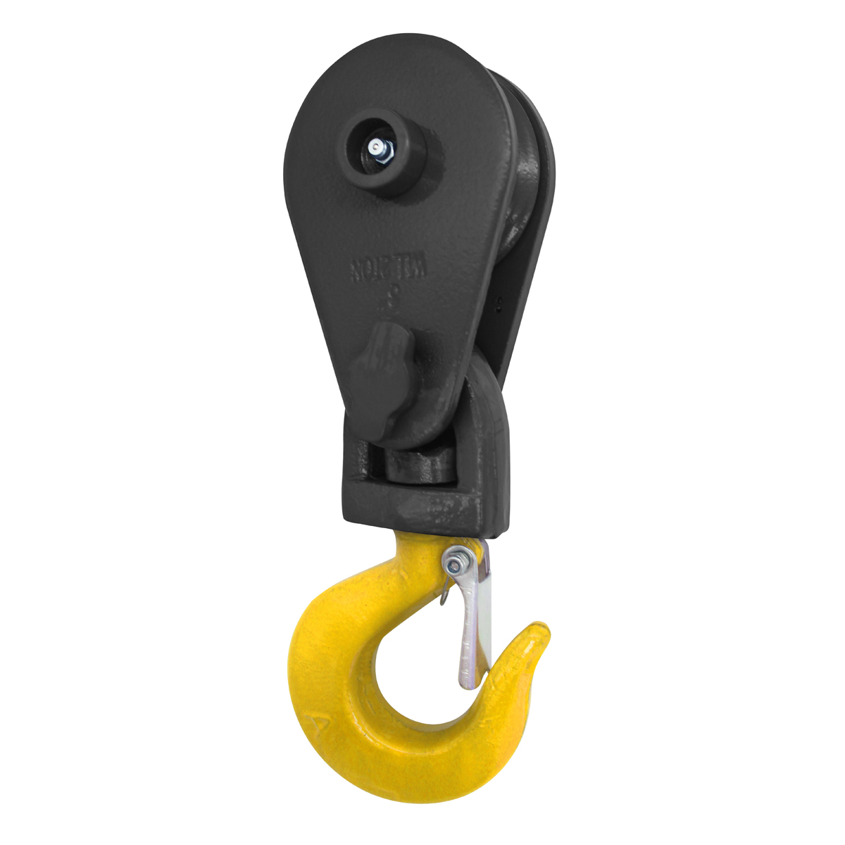 Polea con gancho para cable 3/ 4 in, 8 ton