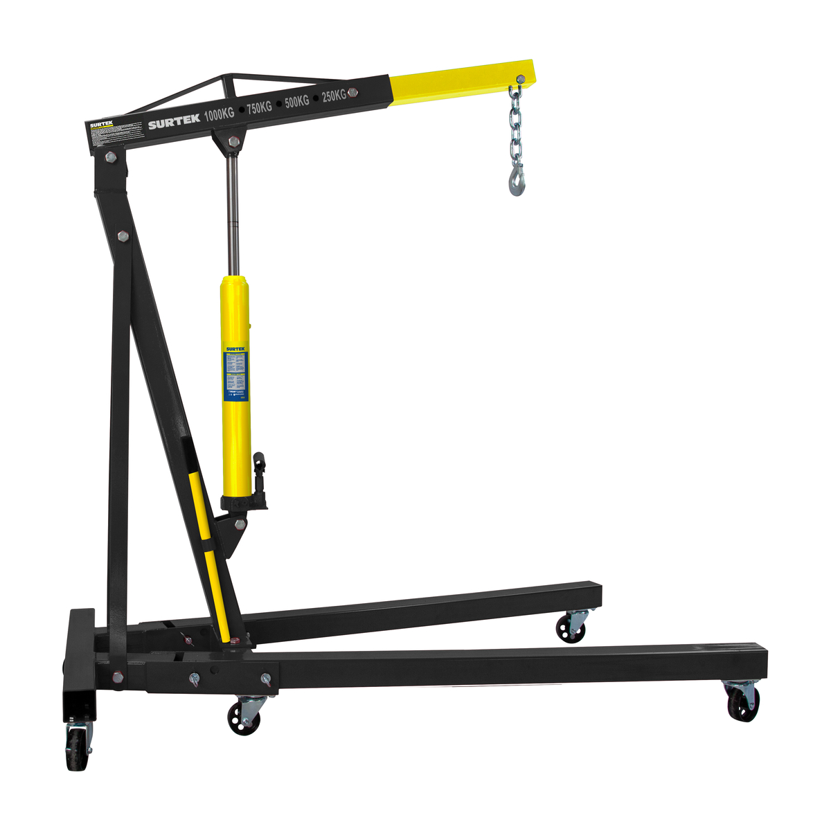 Pluma hidráulica plegable con posición de levantamiento adap table, 1 ton