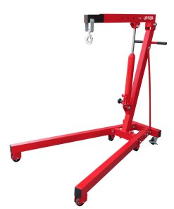 Pluma hidráulica plegable con patas V, 1 ton