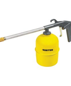Pistola limpia motores con entrada de aire de 1/4 in NTP, capacidad de vaso de 1 L, consumo de aire de 5 scfm y una presión de trabajo de 120 PSI Surtek