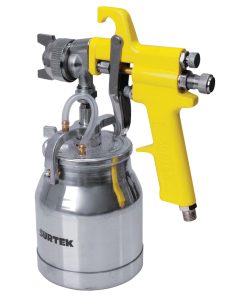 Pistola para pintar de alta presión con una presión de trabajo de 90 psi, capacidad de vaso de 1 L, consumo de aire de 1.6 - 4 scfm, entrada de aire de 1/4 in NPT Surtek