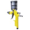 Mini pistola de gravedad para retoques con presión de trabajo de 50 psi, capacidad de vaso de 150 ml, entrada de aire de 1/4 in NPT.Consumo de aire de 7 scfm, diámetro interno de manguera de 3/8 in Surtek
