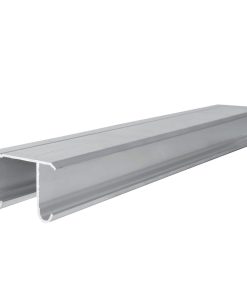 Riel aluminio para clóset JJ 2m Lock