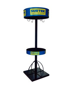 Exhibidor de piso para 4 polip astos 60 cm x 60 cm x 192 cm
