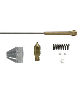 Repuestos para pistola surtek de gravedad con vaso giratorio, modelo PPG3. Incluye: 1 boquilla tipo abanico, 1 boquilla de punto, 1 aguja, 2 resortes, 1 arandela de hule, 6 o inrings, 3 juntas Surtek