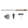 Repuestos para mini pistola de gravedad para retoques, modelo PPG4. Incluye: 1 boquilla tipo abanico, 1 boquilla de punto, 1 aguja, 1 resorte, 1 anillo de boquilla Surtek