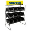Rack despachador de mostrador para tornillería, 12 gavetas p lásticas
