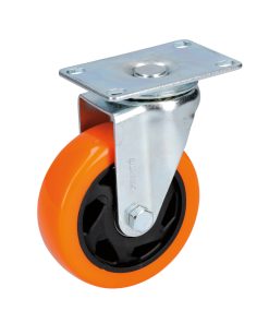Rodaja de PVC giratoria de 4 in Surtek
