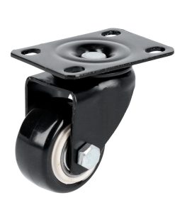 Rodaja de PVC negro giratoria 2-1/2 in Surtek