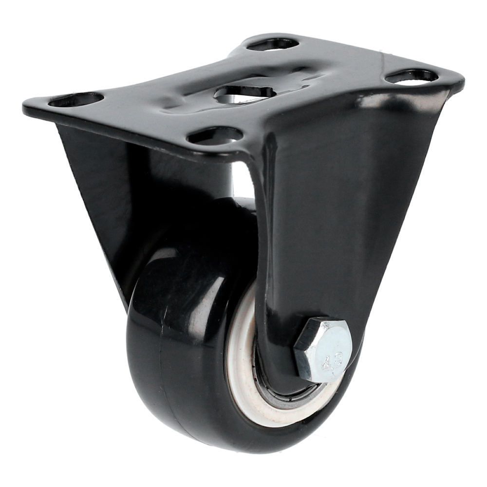 Rodaja de PVC negro fija 3 in Surtek