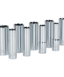 Juego de 9 dados largos milimétricos 3/8 in Surtek