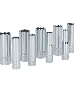 Juego de 9 dados largos milimétricos 1/4 in Surtek