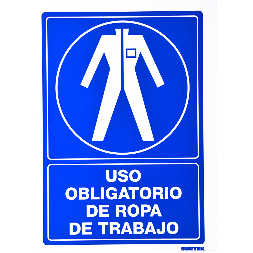 Señal inRopa de trabajo in Surtek