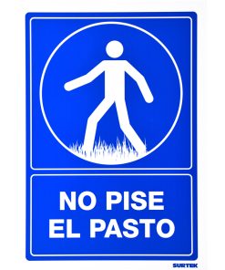 Señal  inNo pise el pasto in Surtek