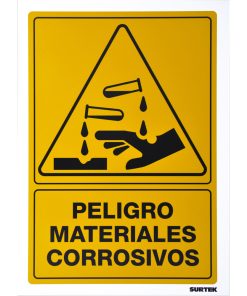 Señal  inMateriales corrosivos in Surtek