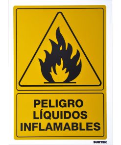 Señal  inLíquidos inflamables in Surtek