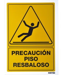 Señal  inPiso resbaloso in Surtek