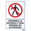 Señal  inProhibida la entrada in Surtek