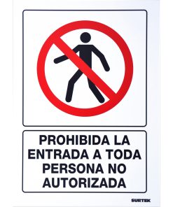 Señal  inProhibida la entrada in Surtek
