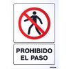 Señal  inProhibido el paso in Surtek