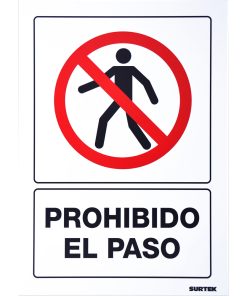Señal  inProhibido el paso in Surtek