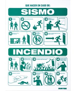 Señal  inSismo/incendio in  Surtek