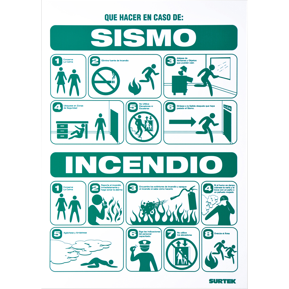 Señal inSismo/incendio in Surtek