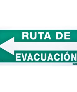 Señal  inRuta de evacuación in izq. Surtek