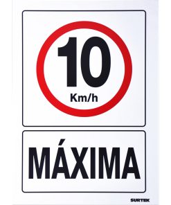 Señal  in10 km/h máxima in  Surtek
