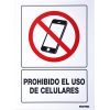 Señal  inProhibido el uso de celulares in Surtek