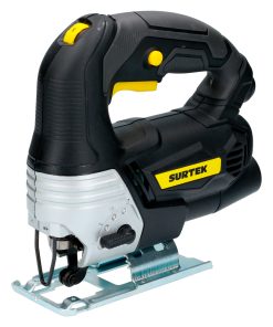 Sierra caladora pendular, potencia 710 W, profundidad de corte cuchilla inclinada (40-50) mm, tiempo operación 15 min/5min, consumo energético 0.5 kWh, Vel 0- 3300 rpm   Surtek