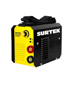 Surtek Soldadora inverter, con voltaje de entrada de 110 V, voltaje de salida de 24 V, frecuencia de 60 Hz, rango de corriente de 20 a 100 A, para electrodos E6013 Y E7018.