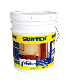Pintura Vinílica marfil 19lt Surtek